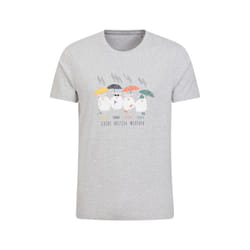 Mountain Warehouse Mens Great British Weather T-Shirt - XS, Grey