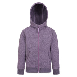 Mountain Warehouse Childrens/Kids Nevis Full Zip Hoodie - 7-8 Years, Lilac
