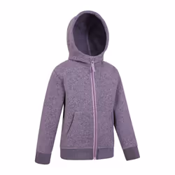 Mountain Warehouse Childrens/Kids Nevis Full Zip Hoodie - 13 Years, Lilac