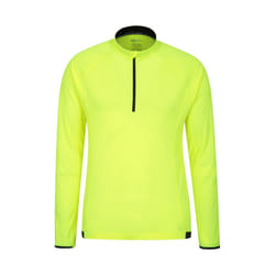 Mountain Warehouse Mens Cycle Long-Sleeved Top - S, Yellow