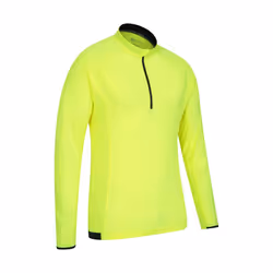 Mountain Warehouse Mens Cycle Long-Sleeved Top - S, Yellow