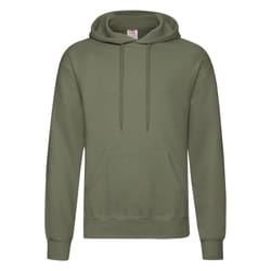 Fruit Of The Loom Mens Hooded Sweatshirt / Hoodie - 3XL, Classic Olive