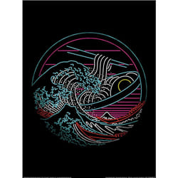Rocket Man Noodle Wave Paper Print