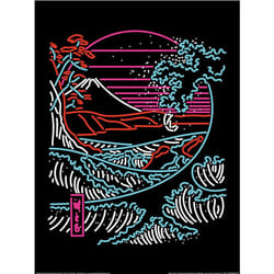 Rocket Man Retro Wave Print