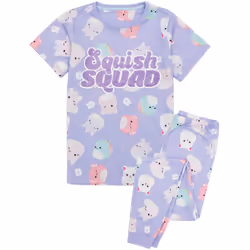 Squishmallows Childrens/Kids Pyjama Set - 12-13 Years, Purple
