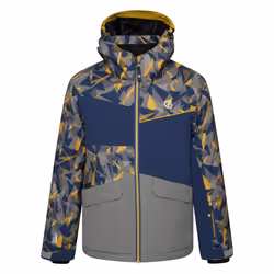 Dare 2B Childrens/Kids Glee II Geometric Ski Jacket - 1-2 Years, Moss Yellow/Agave Green