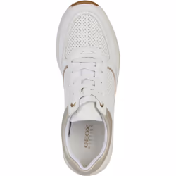 Geox Womens/Ladies Cristael Trainers - 7.5 UK, White/Gold