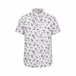 Mountain Warehouse Mens Preston Illustration Palm Tree Shirt - M, Off White