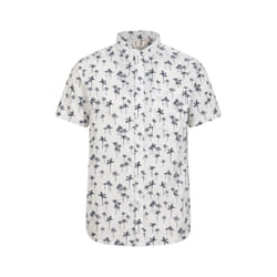 Mountain Warehouse Mens Preston Illustration Palm Tree Shirt - S, Off White
