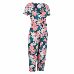 Mountain Warehouse Womens/Ladies Santorini Floral Wrap Jumpsuit - 8 UK, Multicoloured