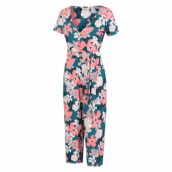Mountain Warehouse Womens/Ladies Santorini Floral Wrap Jumpsuit - 8 UK, Multicoloured