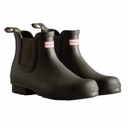 Hunter Mens Original Chelsea Boots - 12 UK, Dark Olive
