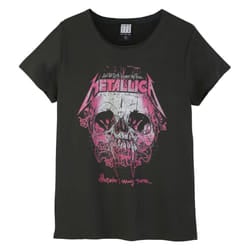 Amplified Womens/Ladies Wherever I May Roam Metallica T-Shirt - L, Charcoal
