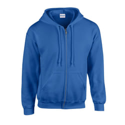 Gildan Mens Heavy Blend Full Zip Hoodie - XXL, Royal Blue