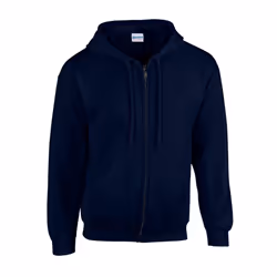 Gildan Mens Heavy Blend Full Zip Hoodie - XL, Navy