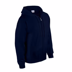 Gildan Mens Heavy Blend Full Zip Hoodie - XL, Navy