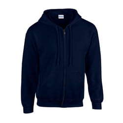 Gildan Mens Heavy Blend Full Zip Hoodie - 3XL, Navy