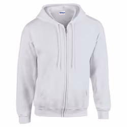Gildan Mens Heavy Blend Full Zip Hoodie - XXL, Ash