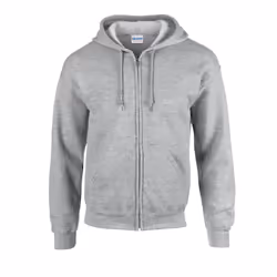 Gildan Mens Heavy Blend Full Zip Hoodie - M, Sports Grey