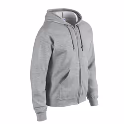 Gildan Mens Heavy Blend Full Zip Hoodie - M, Sports Grey