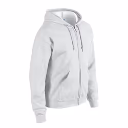 Gildan Mens Heavy Blend Full Zip Hoodie - M, Ash