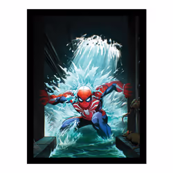 Spider-Man Water Framed Poster