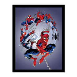 Spider-Man Circle Framed Poster