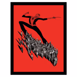 Spider-Man Crowd Framed Poster