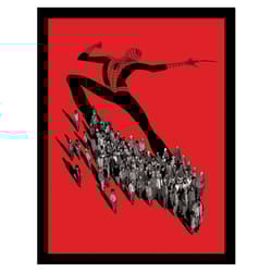 Spider-Man Crowd Framed Poster