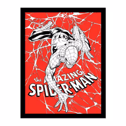 Spider-Man Spider Web Framed Poster