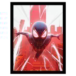 Spider-Man Swinging Framed Poster