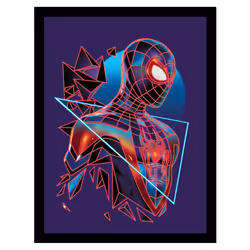 Spider-Man Geometric Framed Poster