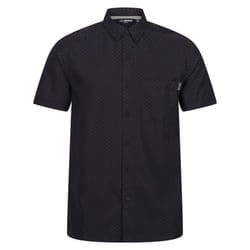 Regatta Mens Mindano VIII Criss-Cross Shirt - M, Black/Ash