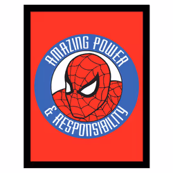 Spider-Man Amazing Power & Responsibility Framed Poster