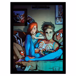 Spider-Man Peter & Mary Framed Poster