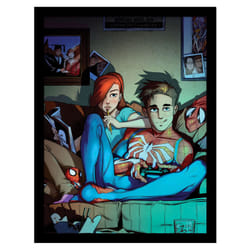 Spider-Man Peter & Mary Framed Poster