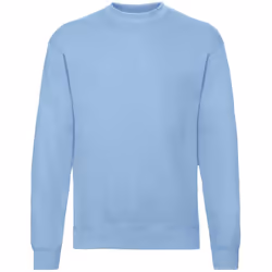 Fruit of the Loom Mens Classic 80/20 Set-in Sweatshirt - XXL, Sky Blue