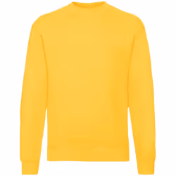 Fruit of the Loom Mens Classic 80/20 Set-in Sweatshirt - S, Sunflower