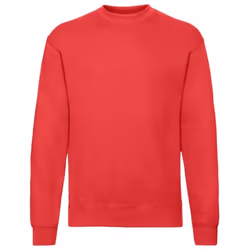 Fruit of the Loom Mens Classic 80/20 Set-in Sweatshirt - XL, Red