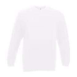 Fruit of the Loom Mens Classic 80/20 Set-in Sweatshirt - S, White