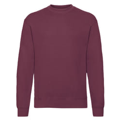 Fruit of the Loom Mens Classic 80/20 Set-in Sweatshirt - L, Burgundy