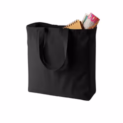 Quadra Canvas Classic Shopper Bag - 19 Litres - One Size, Black