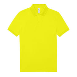 B&C Mens Polo Shirt - S, Pixel Lime