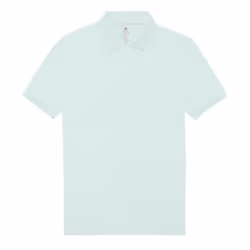 B&C Mens Polo Shirt - S, Blush Mint