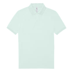 B&C Mens Polo Shirt - S, Blush Mint