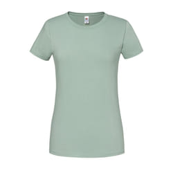 Fruit of the Loom Womens/Ladies Premium Ringspun Cotton Lady Fit T-Shirt - XXL, Sage