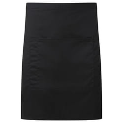 Premier Colours Front Pocket Waist Apron - One Size, Black
