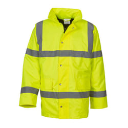 Yoko Unisex Adult Classic Motorway Hi-Vis Padded Jacket - L, Yellow