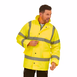 Yoko Unisex Adult Classic Motorway Hi-Vis Padded Jacket - S, Yellow