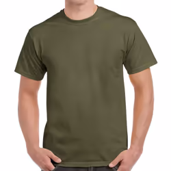 Gildan Adults Unisex Heavy Cotton T Shirt - 3XL, Military Green